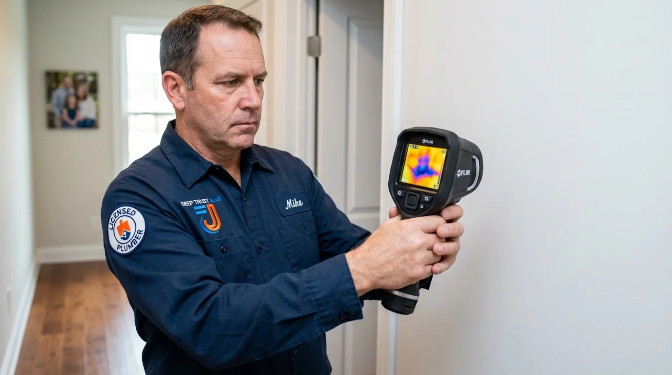 Thermal imaging leak detection by Johns Plumbing LLC in Dupree